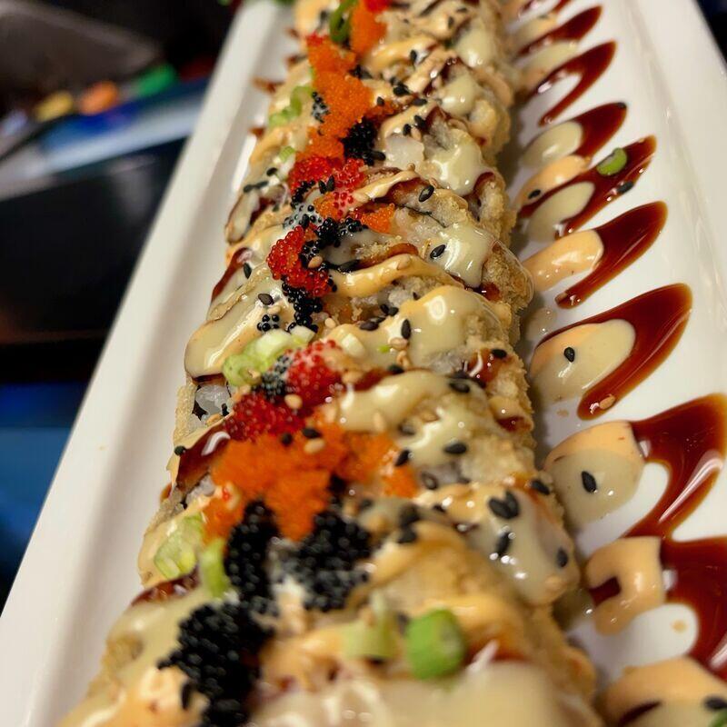 Deep sea roll (tempura whole roll)