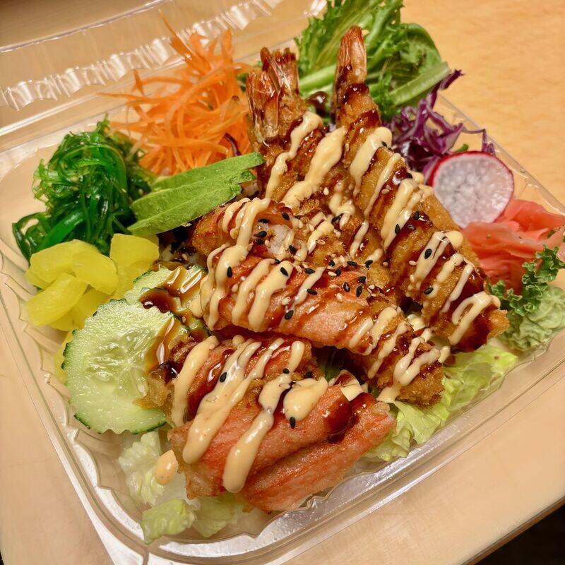 Panko shrimp and krab poke 