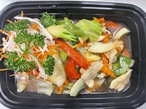 (L) Mixed vegetables 